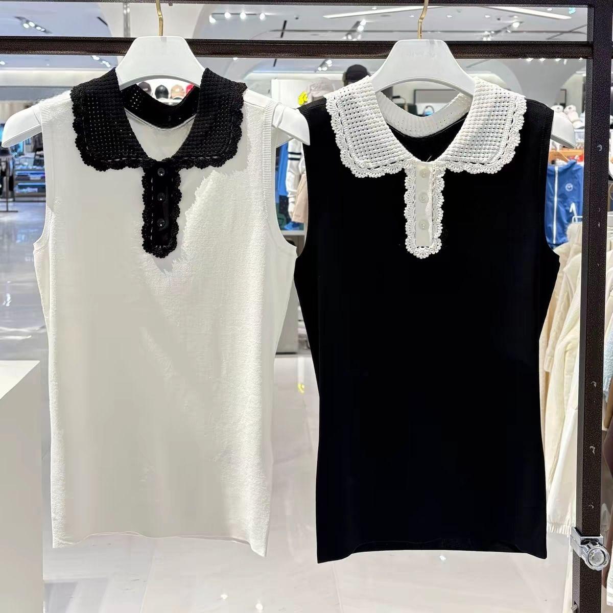 Women'S Fashion Vest Tops - Gilet da Golf in Maglia con