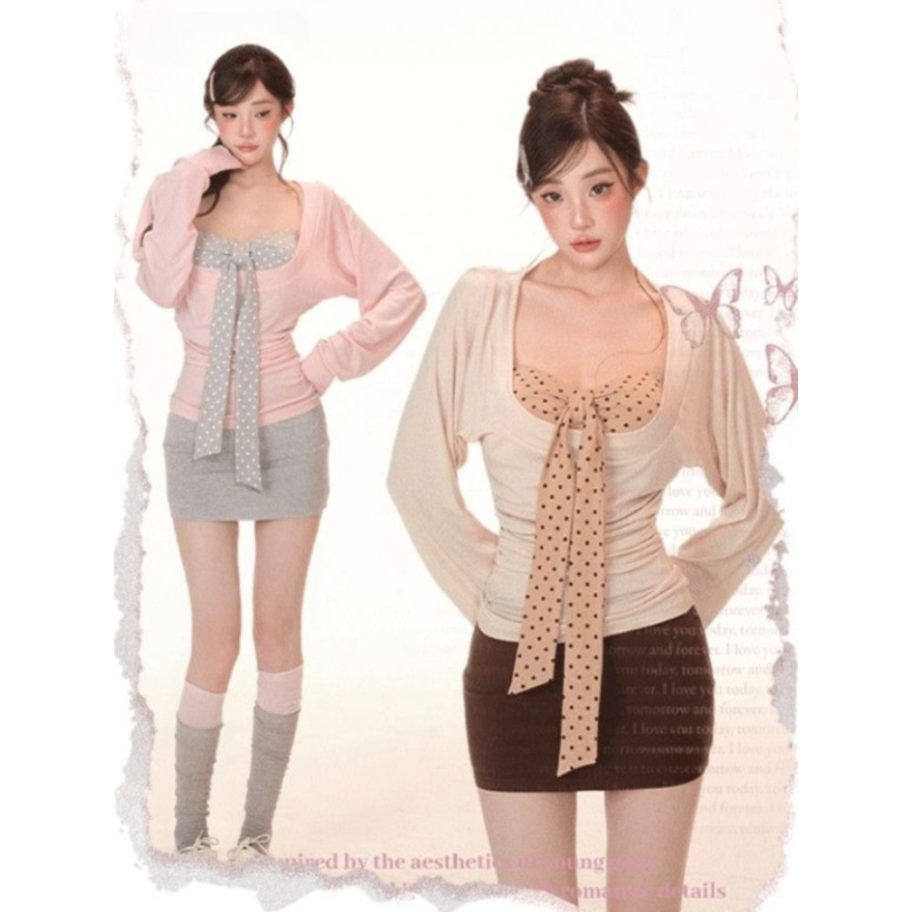 Women'S Fashion Vest Tops - 2026 Primavera Vintage Camicetta Abiti Manica