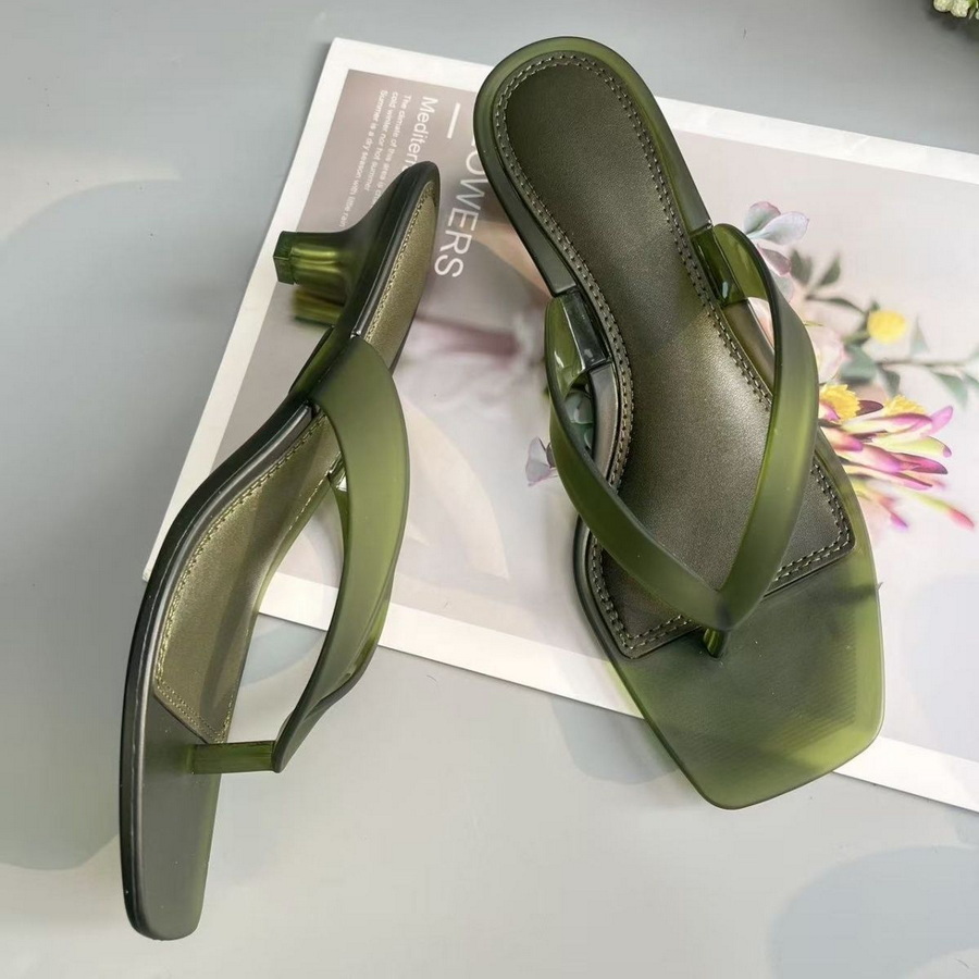 Women'S Fashion Korea - Sandali infradito coreani in PVC verde
