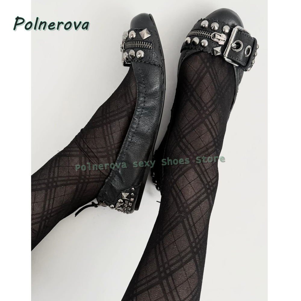 Women'S Fashion Shoes - Scarpe Mary Jane con fibbia a