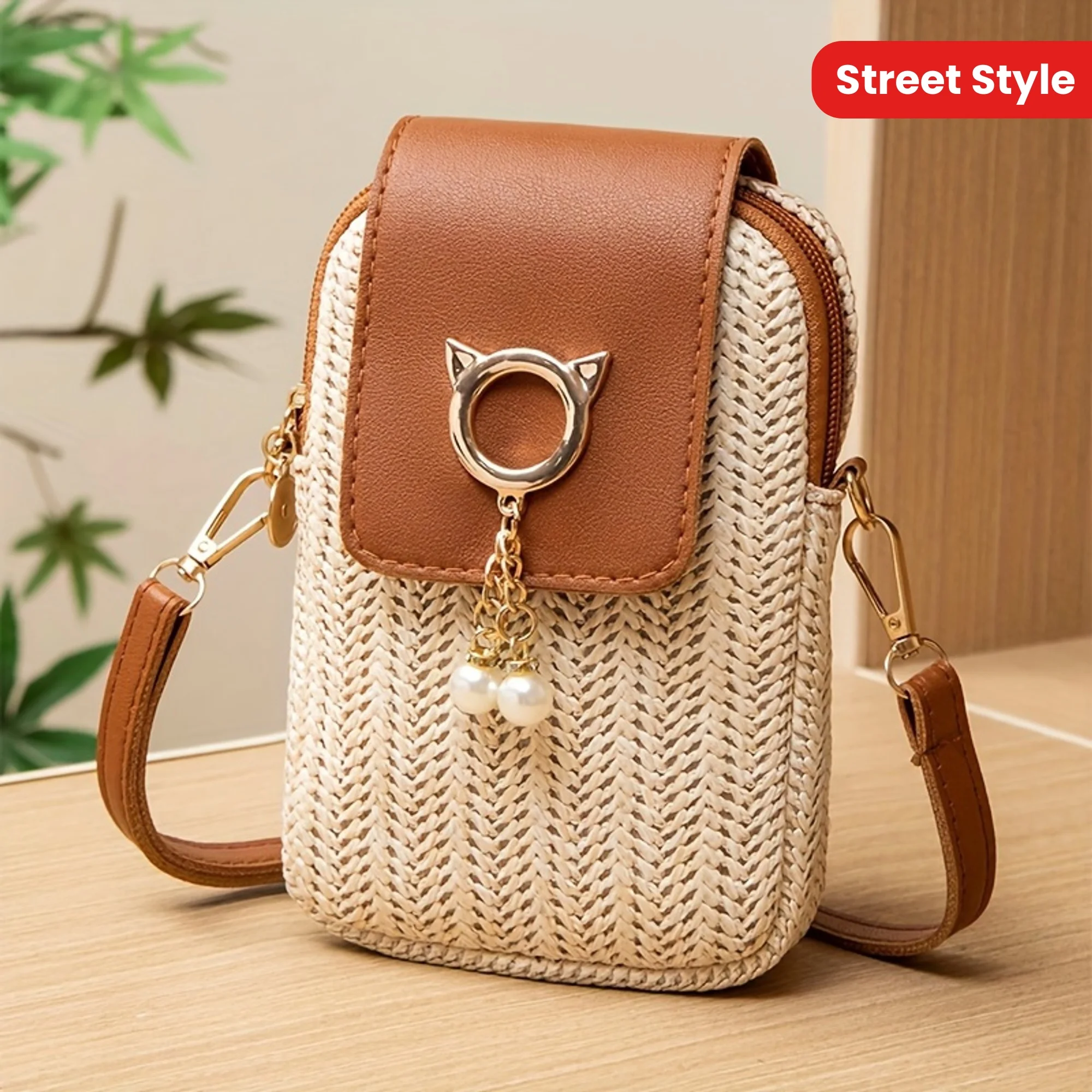 Women Fashion Over The Years - Mini borsa per telefono a tracolla