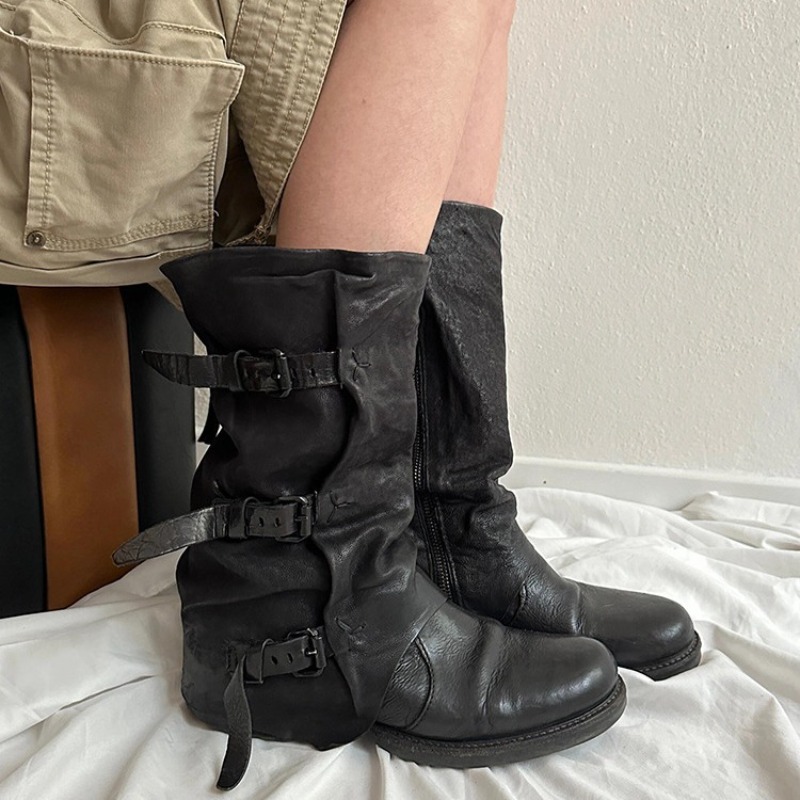 Women'S Fashion Knee High Boots - Scarpe Classiche da Donna, Stivali Retrò