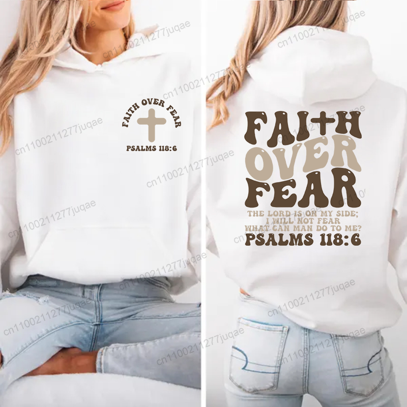 Felpa con stampa Faith Over Fe - Women Fashion Over The Years recensione e prezzo