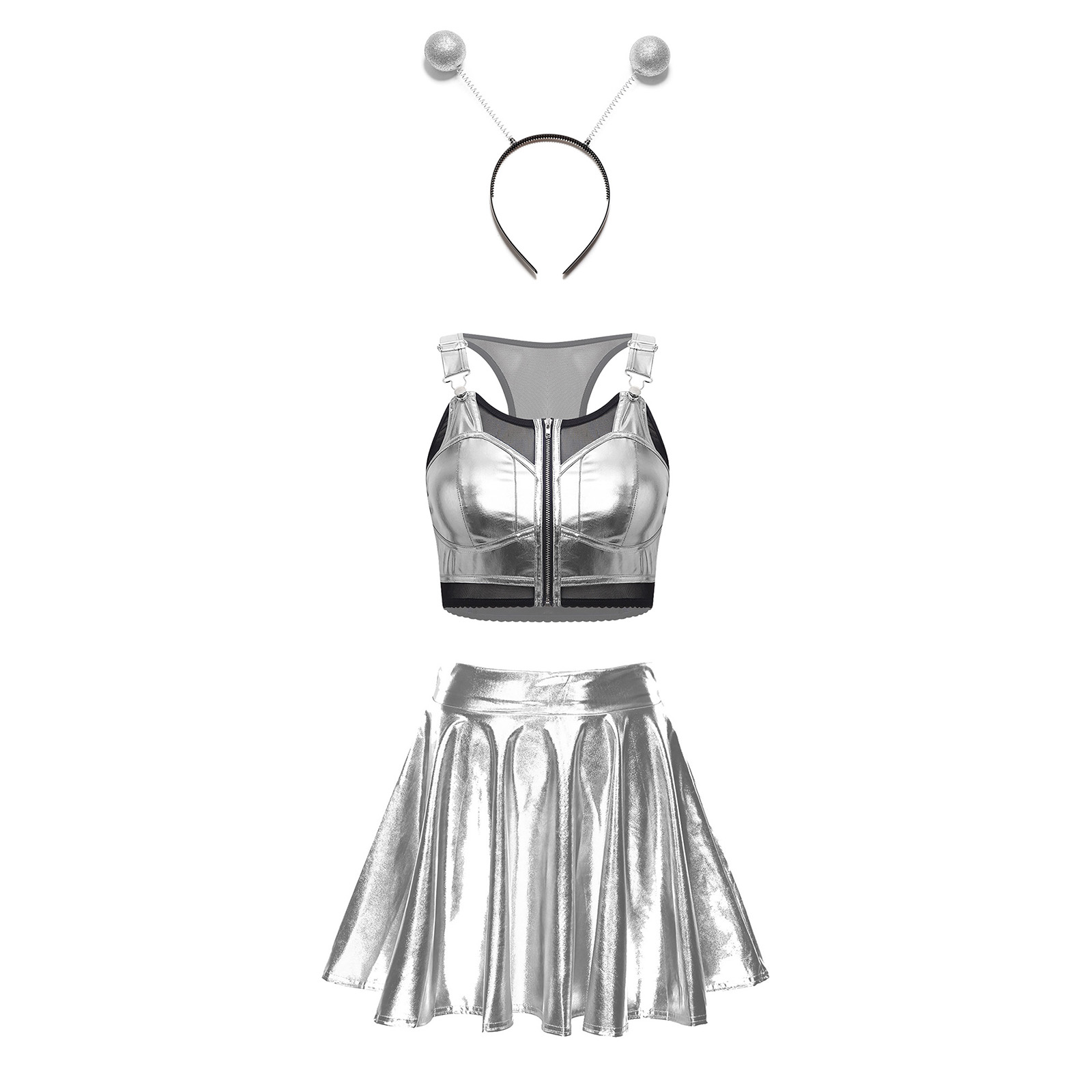 Costume da Alieno Metallizzato - Women'S Fashion Vest Tops recensione e prezzo