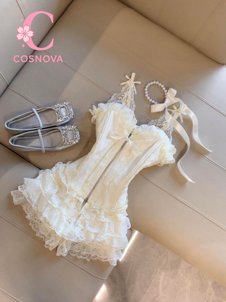 Set Sexy con Top Bustier in Pi - Lace Trim Cami recensione e prezzo