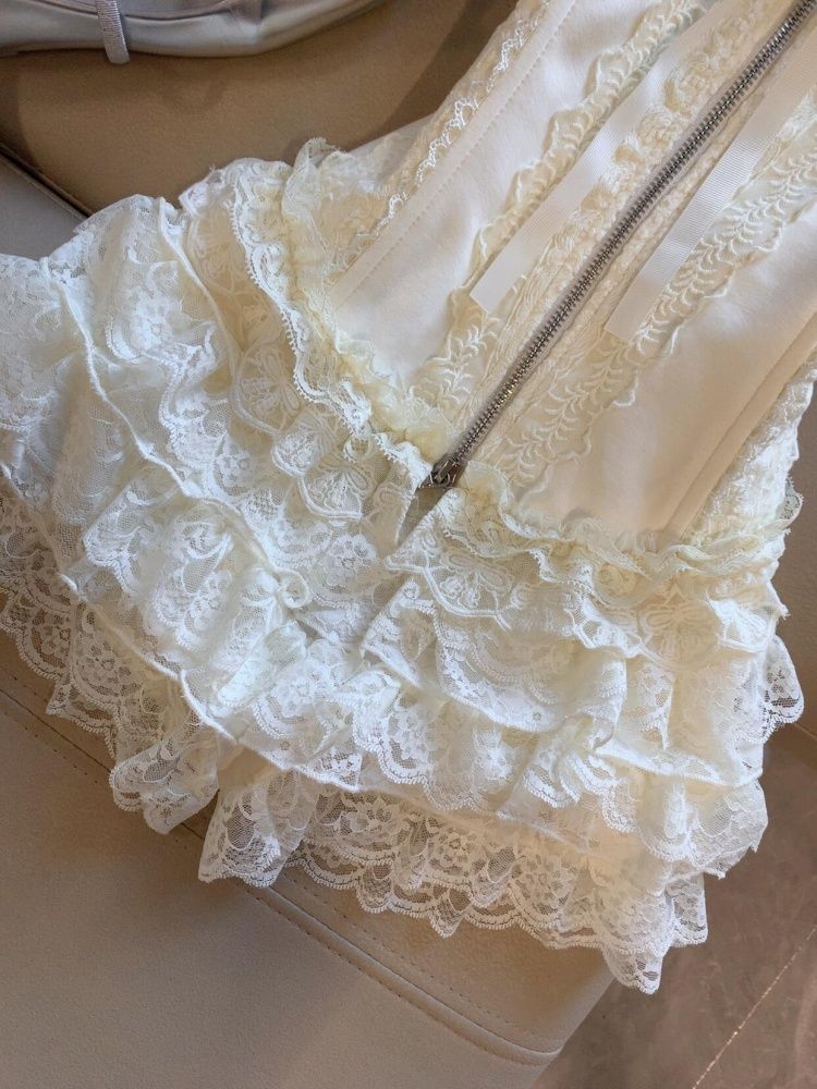 Set Sexy con Top Bustier in Pi - Lace Trim Cami recensione e prezzo