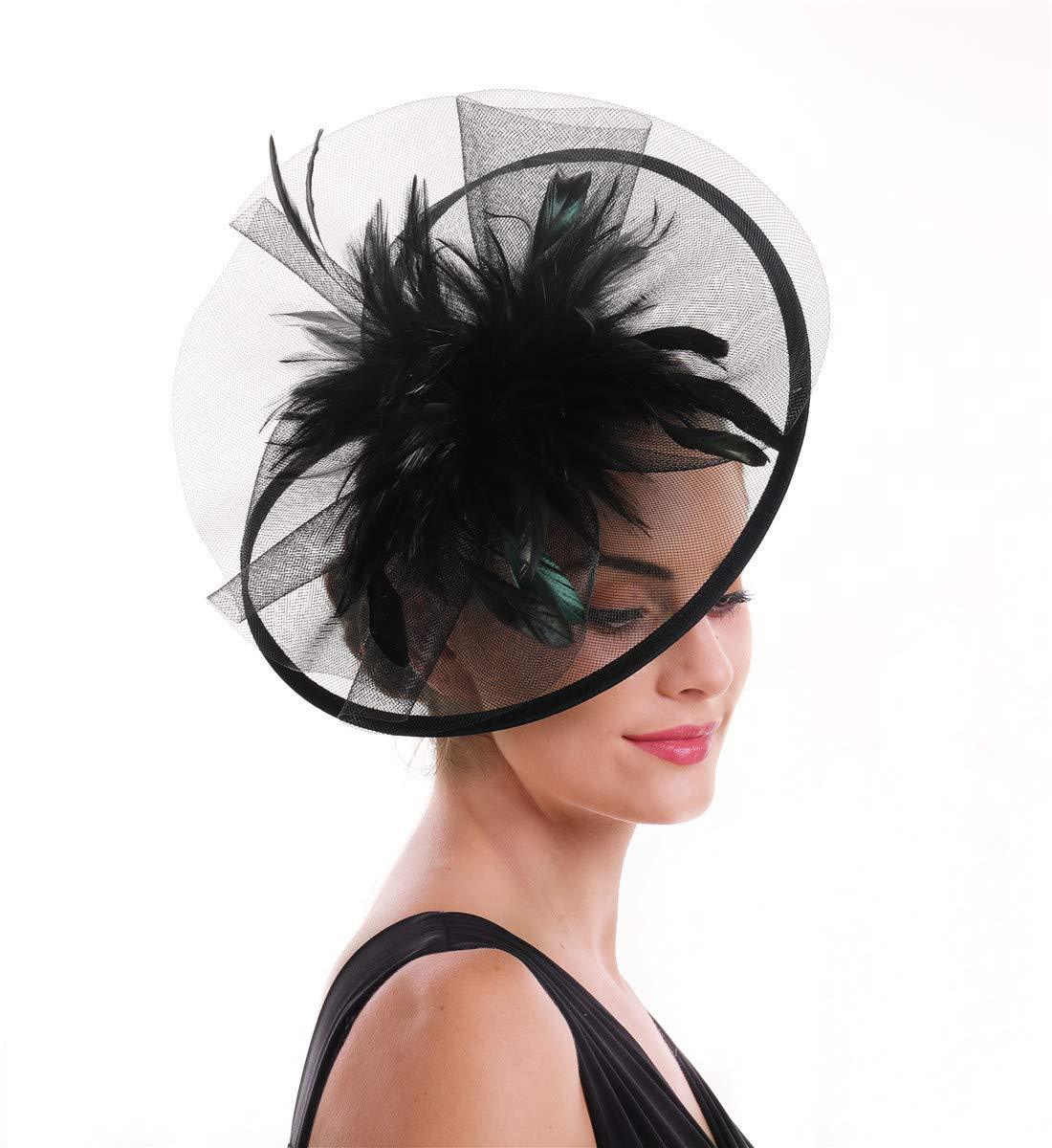 Cappello Fascinator di piume d - Women'S Fashion Kentucky Derby recensione e prezzo