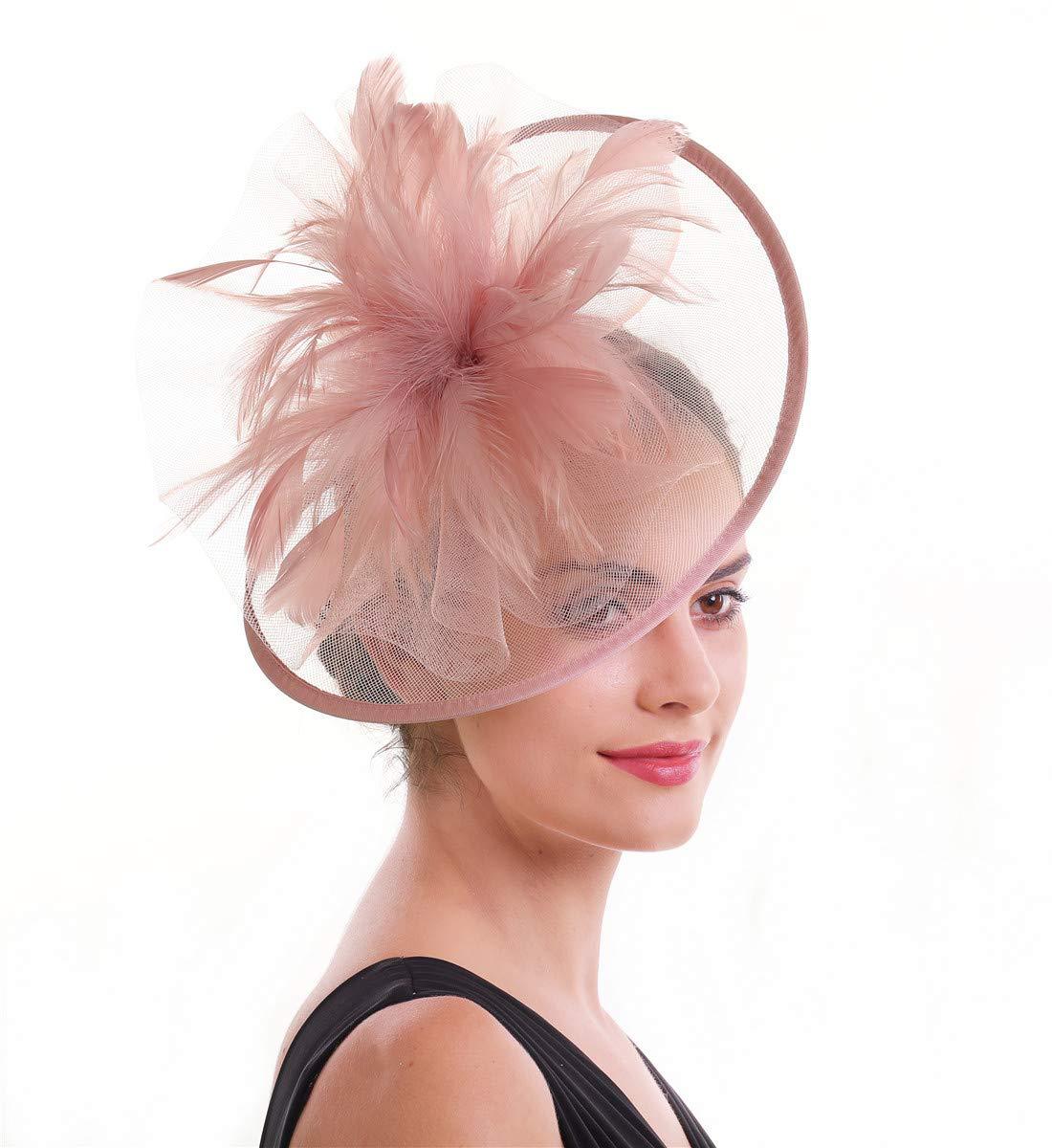 Cappello Fascinator di piume d - Women'S Fashion Kentucky Derby recensione e prezzo