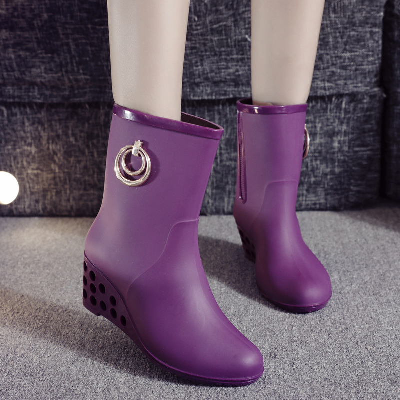 Scarpe da pioggia a tubo medio - Women'S Fashion Korea recensione e prezzo