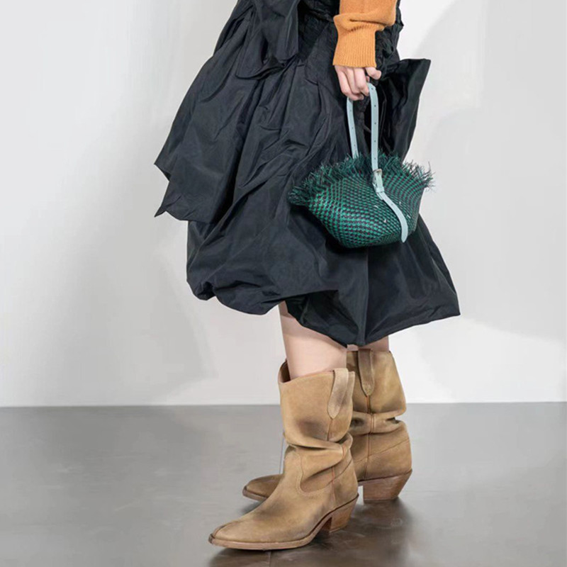 Stivali vintage alla moda con  - Women'S Fashion Korea recensione e prezzo