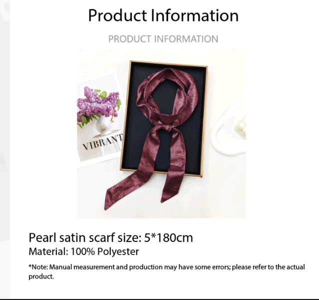 Sciarpa sottile e lucida da do - Women Fashion Necktie recensione e prezzo