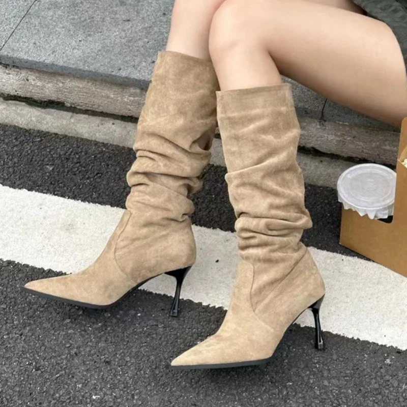 Stivali da passeggio con tacco - Women'S Fashion Knee High Boots recensione e prezzo