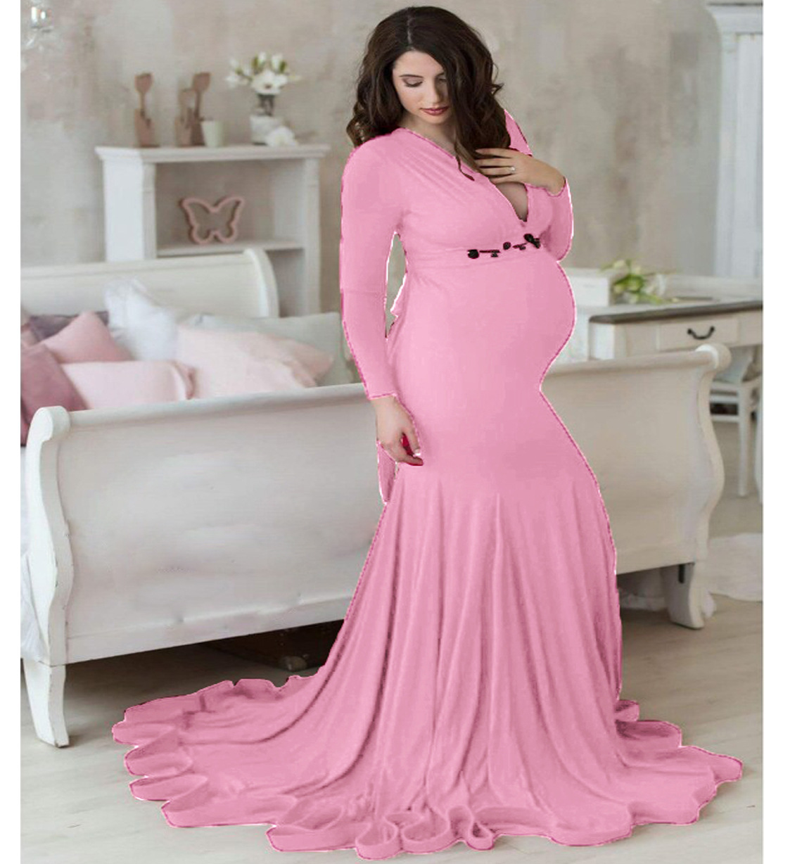 Abito premaman con scollo a V  - Women Fashion Photoshoot recensione e prezzo