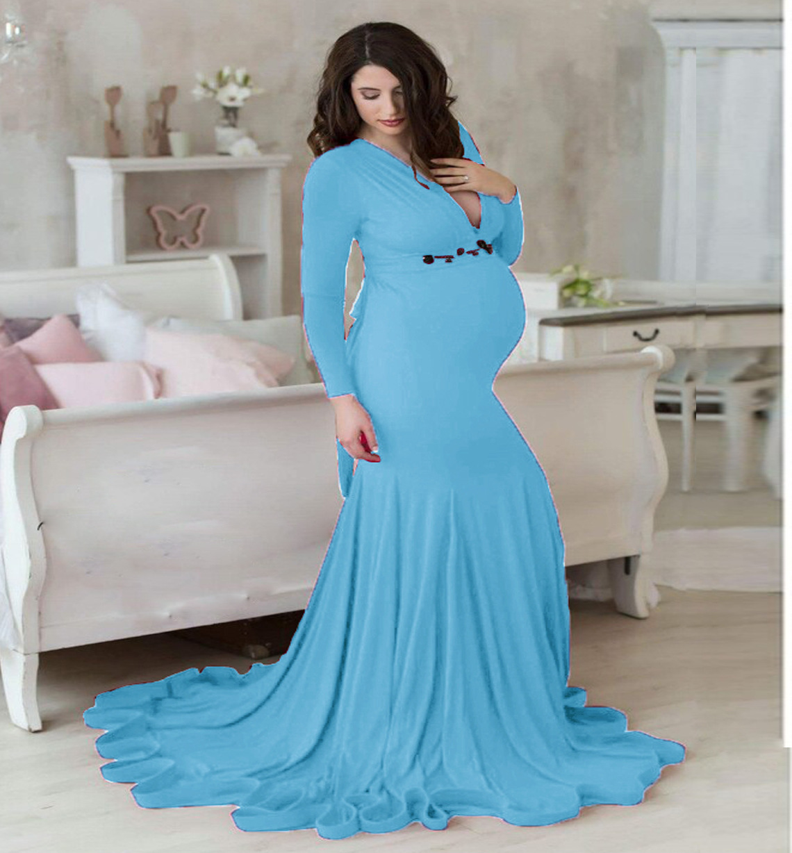 Abito premaman con scollo a V  - Women Fashion Photoshoot recensione e prezzo