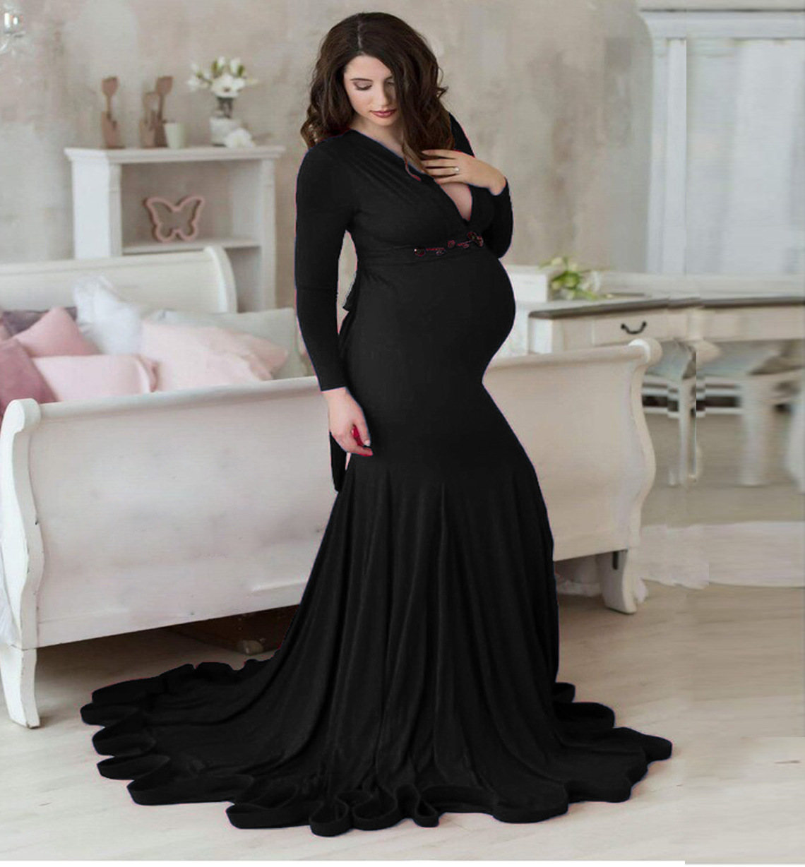 Abito premaman con scollo a V  - Women Fashion Photoshoot recensione e prezzo