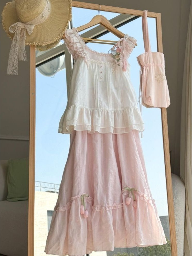 Completo due pezzi estivo da d - Lace Trim Cami recensione e prezzo